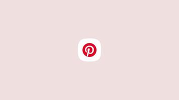 Pinterest logo animato opacità video