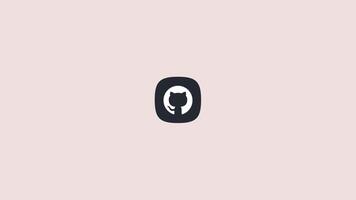 github logotyp animerad opacitet video