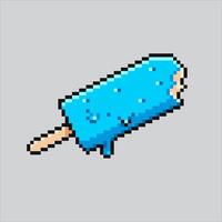 Pixel art illustration Ice Cream. Pixelated Ice Cream. Ice Cream pixelated for the pixel art game and icon for website and video game. old school retro. vector