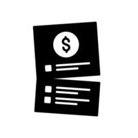 Bill splitting icon for payment relief vector