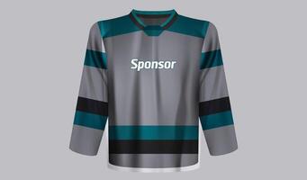 hielo hockey jersey uniforme vector, hockey jersey diseño vector