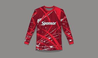 Sports shirt design ready to print Football shirt for sublimation vector