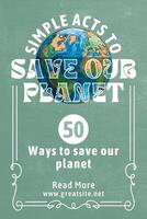 Earth Day Pinterest Graphic template