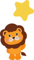 mignonne Lion clipart png