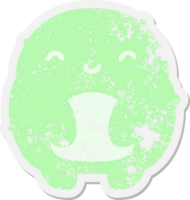 small frog grunge sticker png