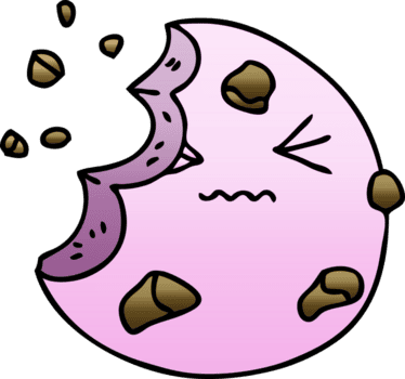 lutning skuggad knäppa tecknad serie mumsade kaka png