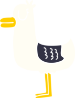 cartoon doodle sea gull png