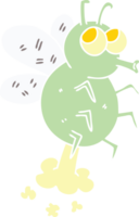 hand drawn quirky cartoon fly png