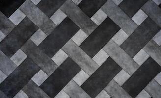 Gray woven pattern brick wall photo