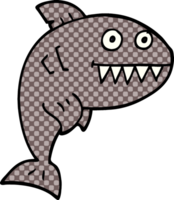 cartoon doodle deadly shark png