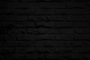 spotlight on black brick wall photo