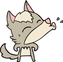 howling wolf cartoon png