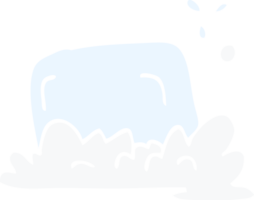 cartoon doodle bar of soap png