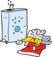 cartoon washing powder and laundry png