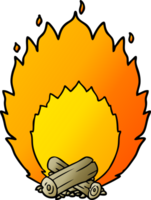 fuego de campamento ardiente de dibujos animados png