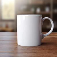 AI generated coffee cup mockup photo