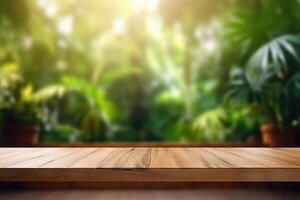 AI generated podium promotion product table photo