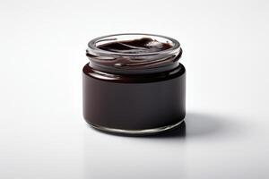 AI generated delicious chocolate pudding mockup photo