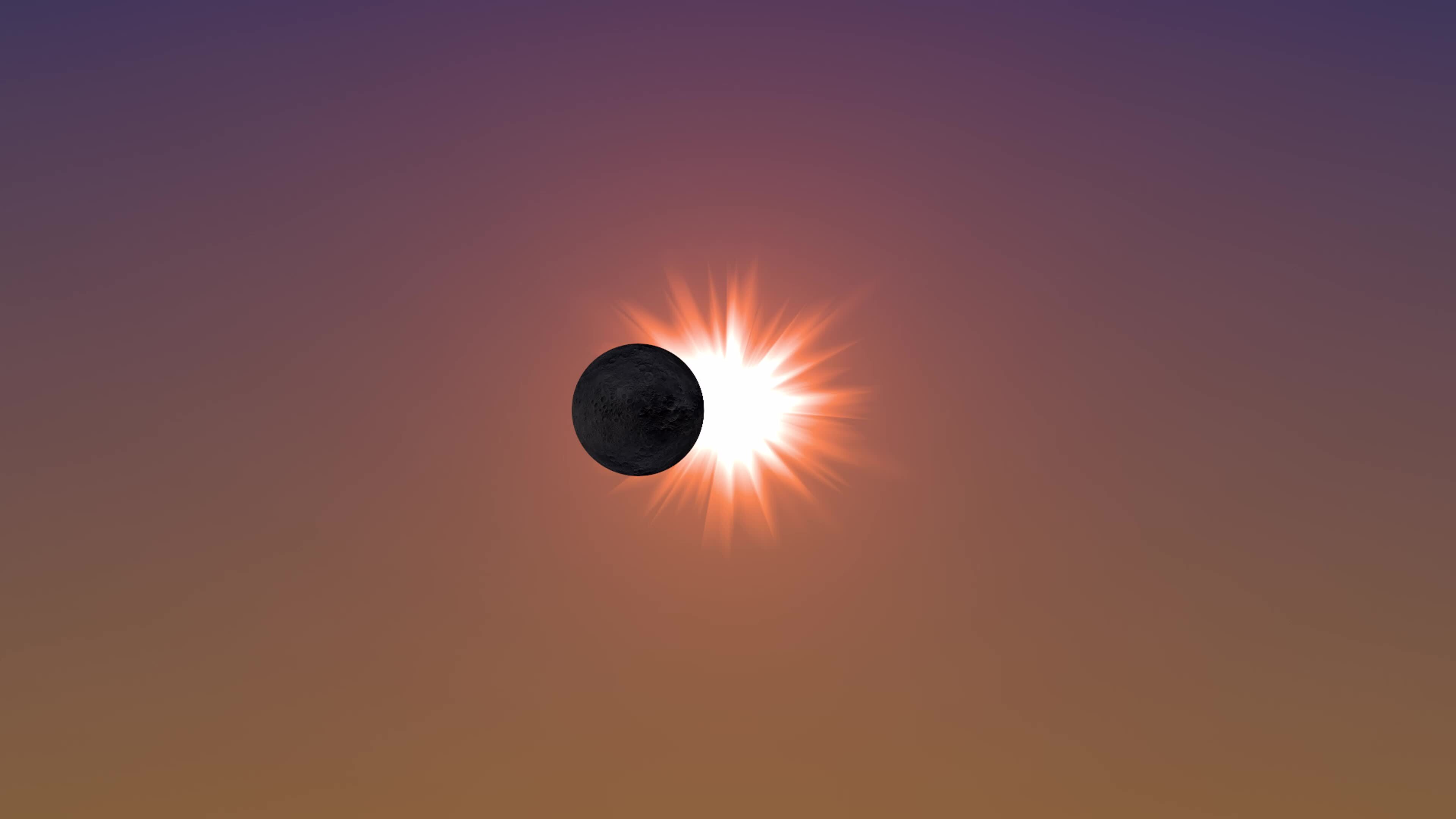 Solar eclipse moments and rare solar eclipse in the universe 40968247