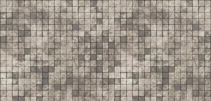 tiled floor Old floor background texture block texture stained tiles rough 3D illustration photo