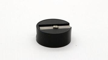 A small black pencil sharpener photo