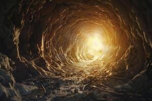 AI Generated Hope's Illuminating Tunnel photo