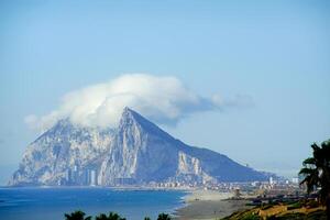 Nice image of the mountain and Gibraltar from Cadiz photo