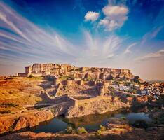 Fortaleza de Mehrangarh, Jodhpur, Rajastán, India foto