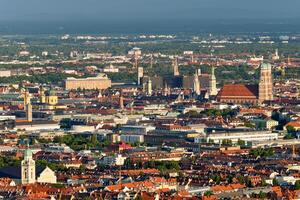 Aerial view of Munich. Munich, Bavaria, Germany photo