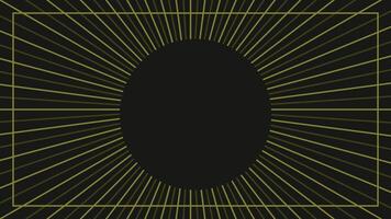dark sun ray background, black and gold background wallpaper vector