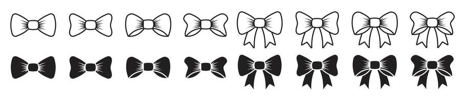 ribbon bow tie icon isolated bussiness man symbol vector