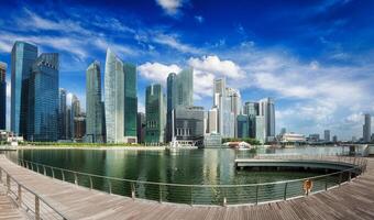 Singapore skyline panorama photo