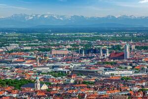 Aerial view of Munich. Munich, Bavaria, Germany photo