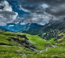 Mountain landscape in Himalayas photo