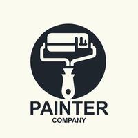 logo diseño para pintor empresa vector