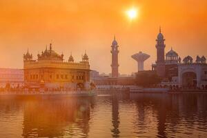 dorado templo, amritsar foto