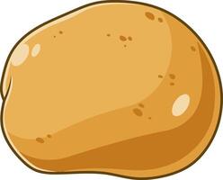 Cartoon Potato. Vector Hand Drawn Illustration Isolated On Transparent Background