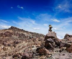 Zen balanced stones stack photo