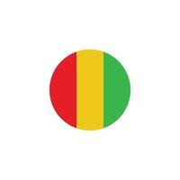 guinea flag icon vector
