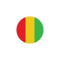 guinea flag icon vector