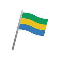 gabon flag icon vector