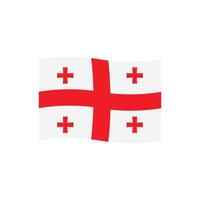 Georgia bandera icono vector
