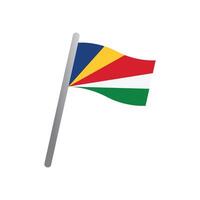 seychelles bandera icono vector