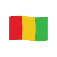 Guinea bandera icono vector