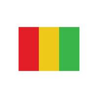 guinea flag icon vector