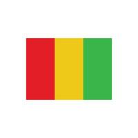 guinea flag icon vector