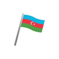 azerbaijan flag vector