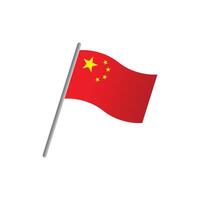 chinese flag icon vector