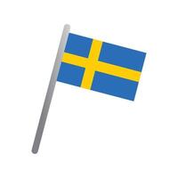 Sweden flag icon vector