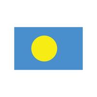 Palau flag icon vector